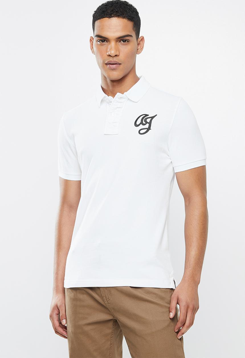 Aca Joe - Aca joe big aj logo golfer - white