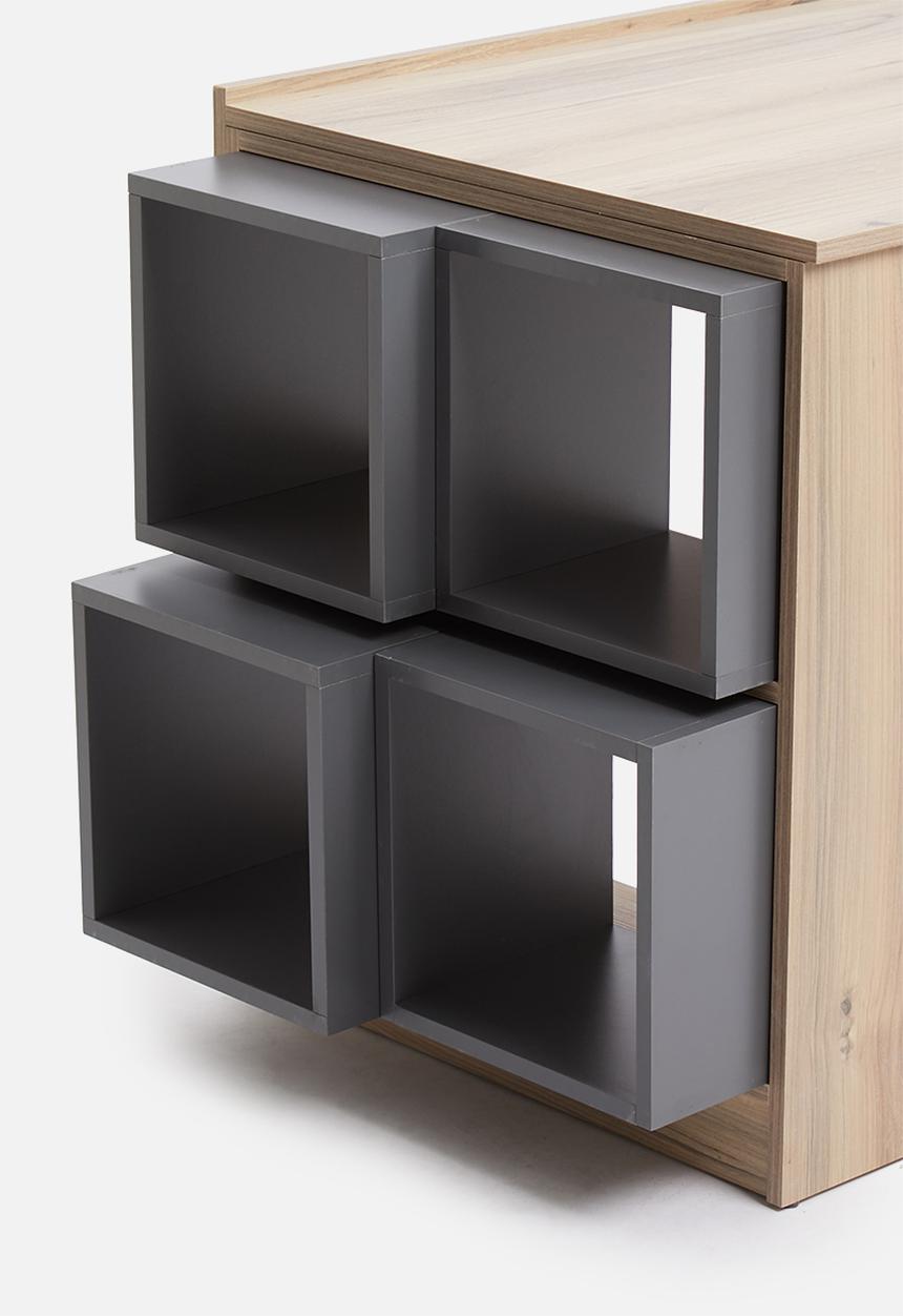 Sixth Floor - Study desk 509 grey cubes