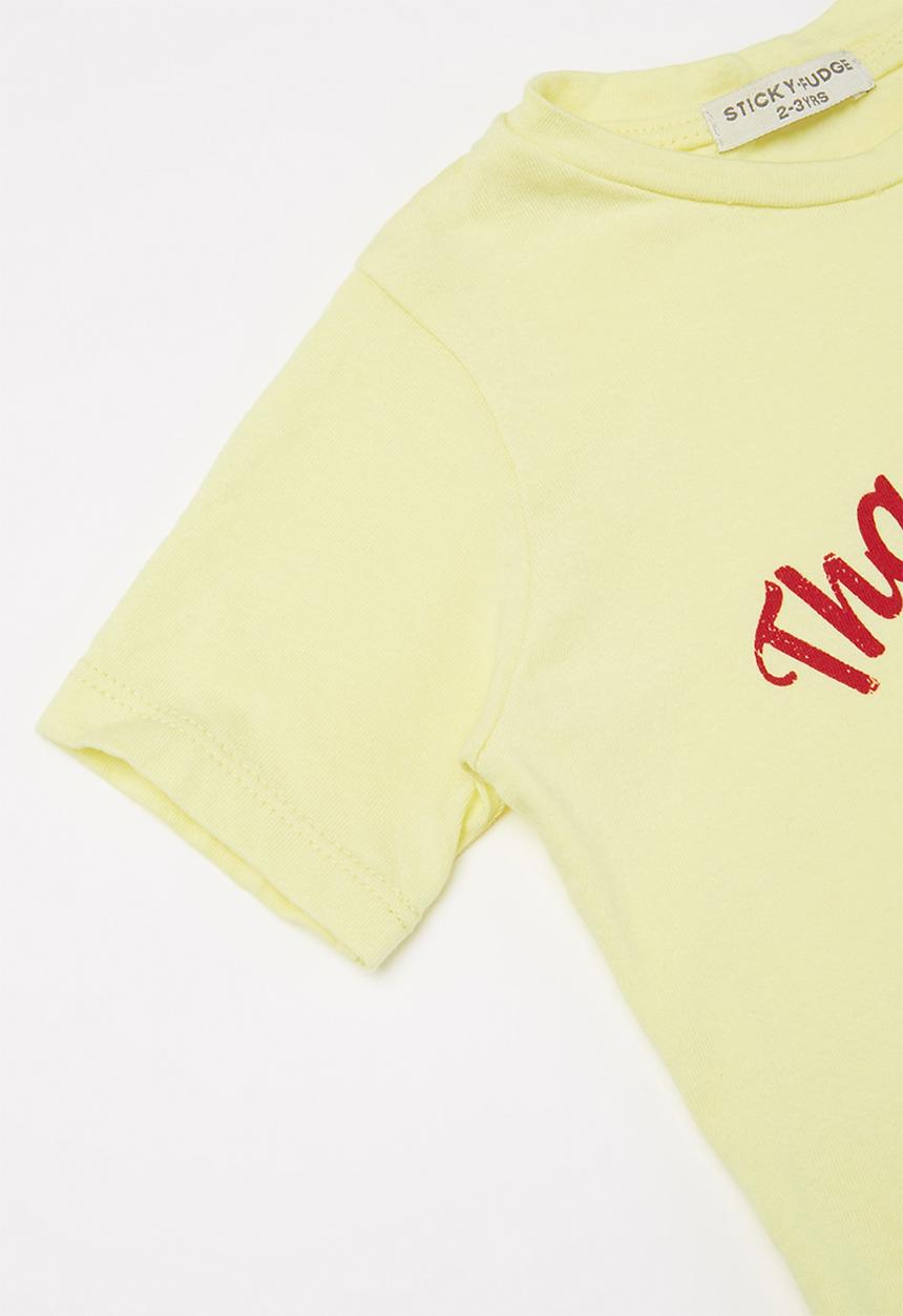 Sticky Fudge - Granadilla lolly tee - yellow