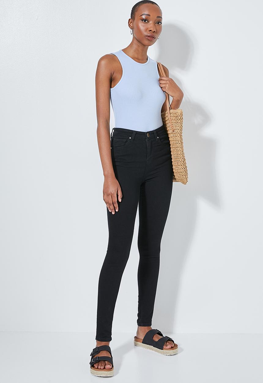 Superbalist - Crew neck cutaway bodysuit - blue