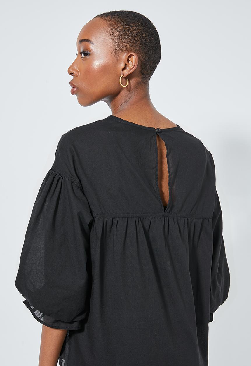Superbalist - Hi-lo cotton shell - black
