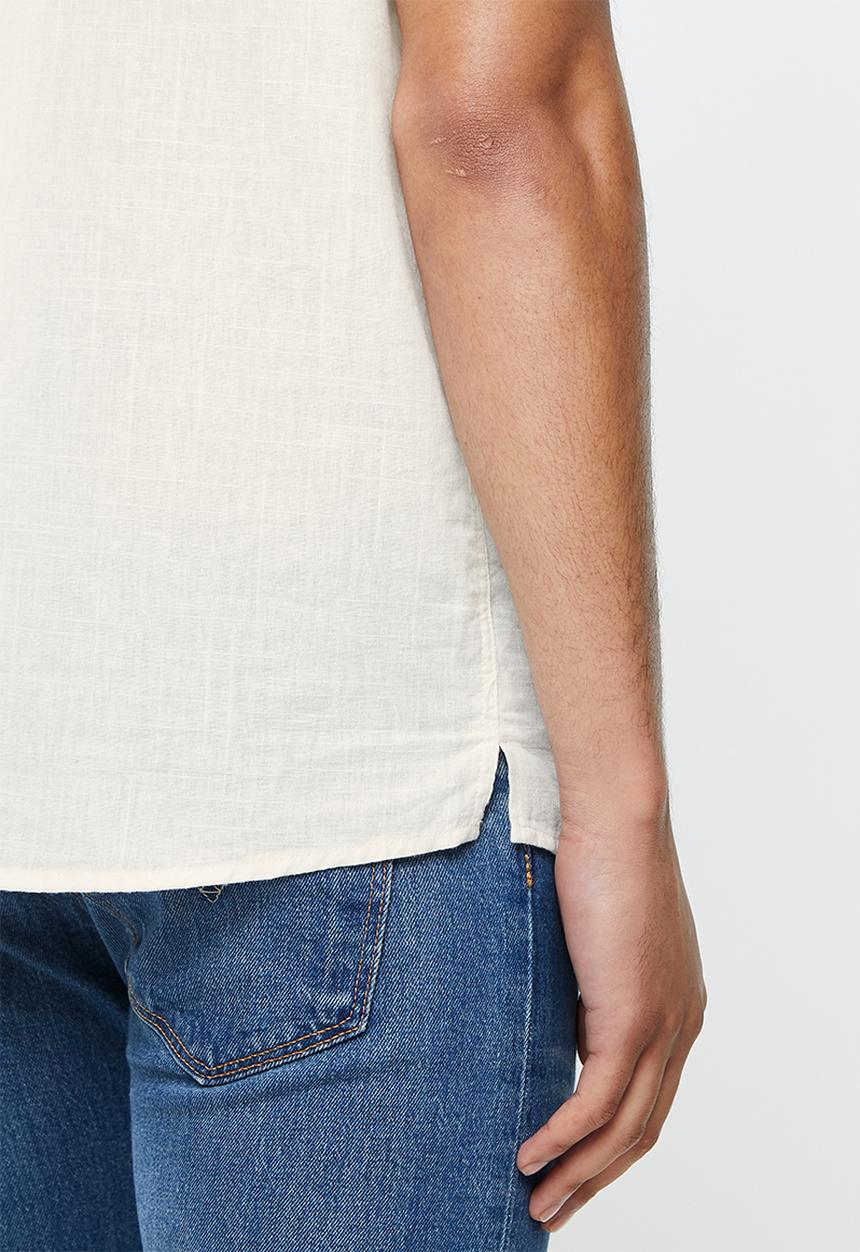 Cotton On - Textured short sleeve shirt - white