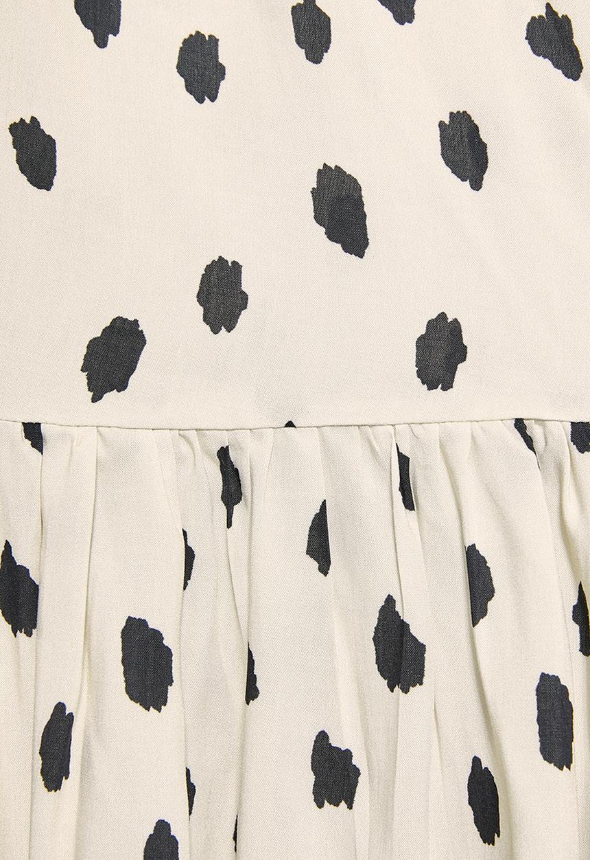 Superbalist - V-back tiered dress - neutral & black 