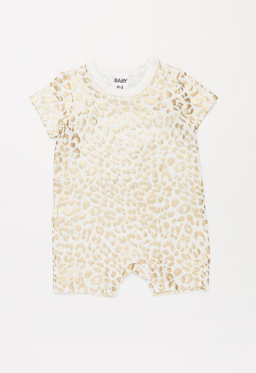 Cotton On - 2 pack short sleeve snap romper - multi