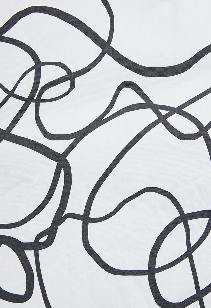 Superbalist - Volume midi with pockets - white & black 