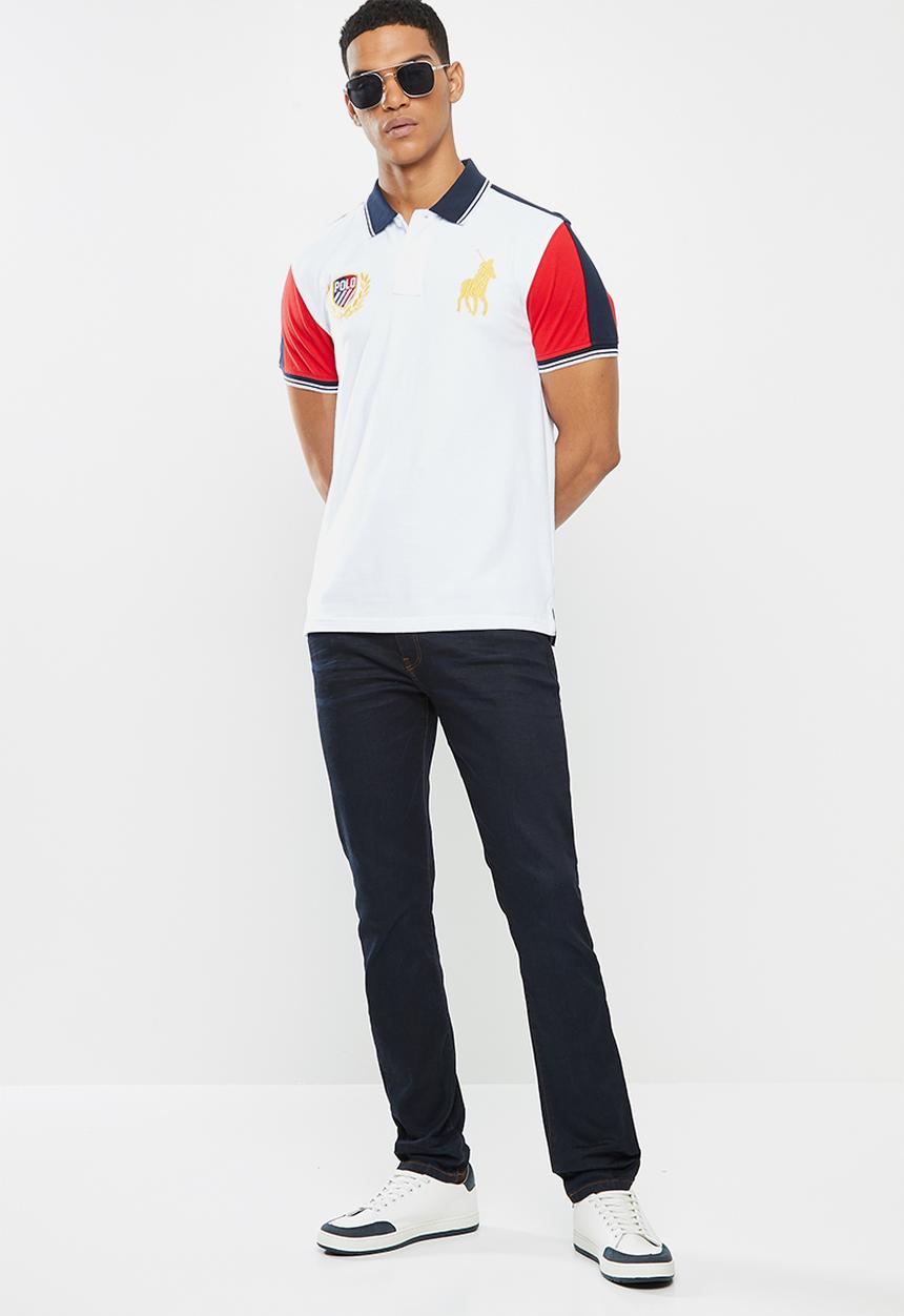 POLO - Nikos fashion up custom fit golfer - white