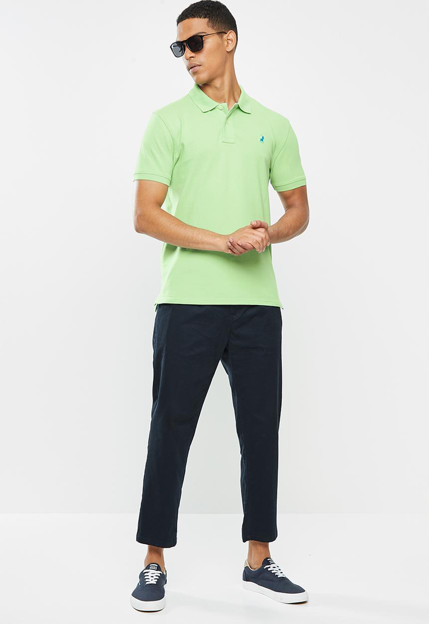 POLO - Carter custom fit pique golfer - green