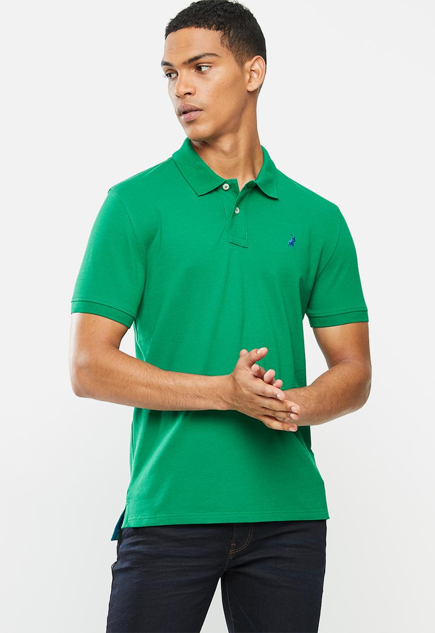 POLO - Carter custom fit pique golfer - green
