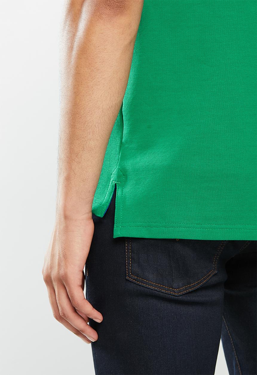 POLO - Carter custom fit pique golfer - green