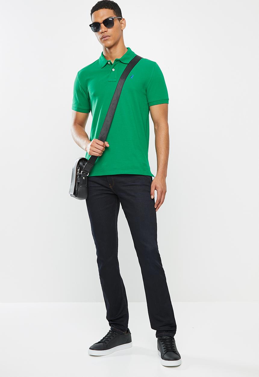 POLO - Carter custom fit pique golfer - green