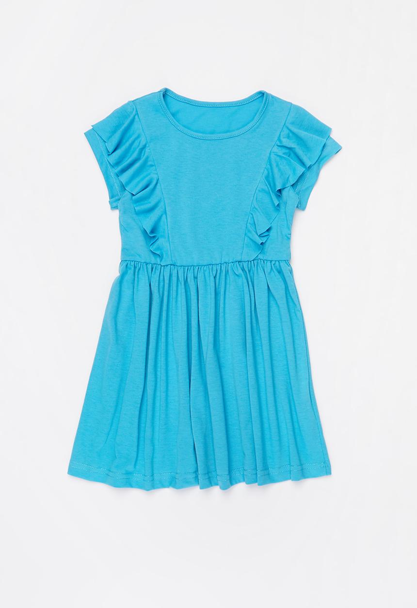 Pop Candy - Frill detail dress - blue
