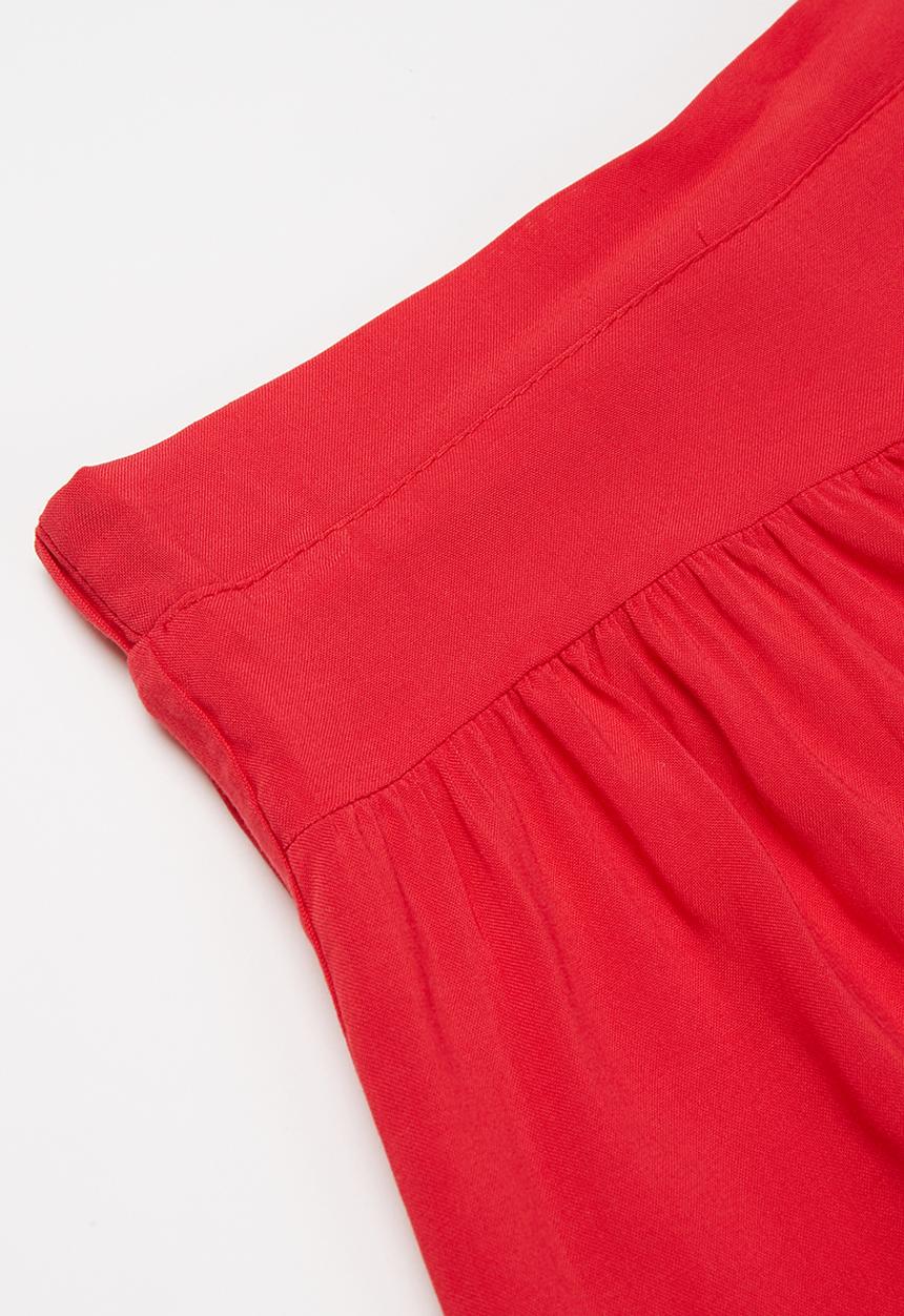 Pop Candy - Younger girls banded shorts - red
