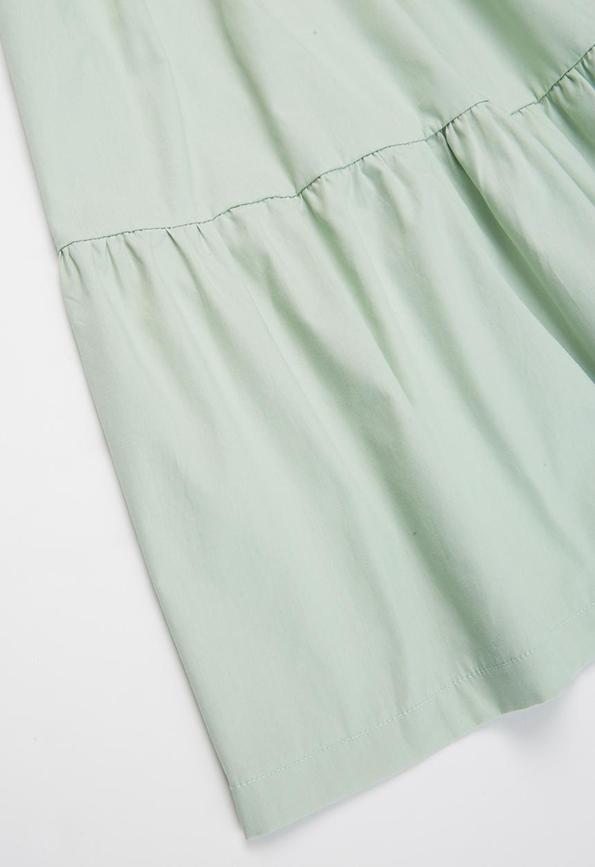 Superbalist - Girls puff sleeve tiered dress - green