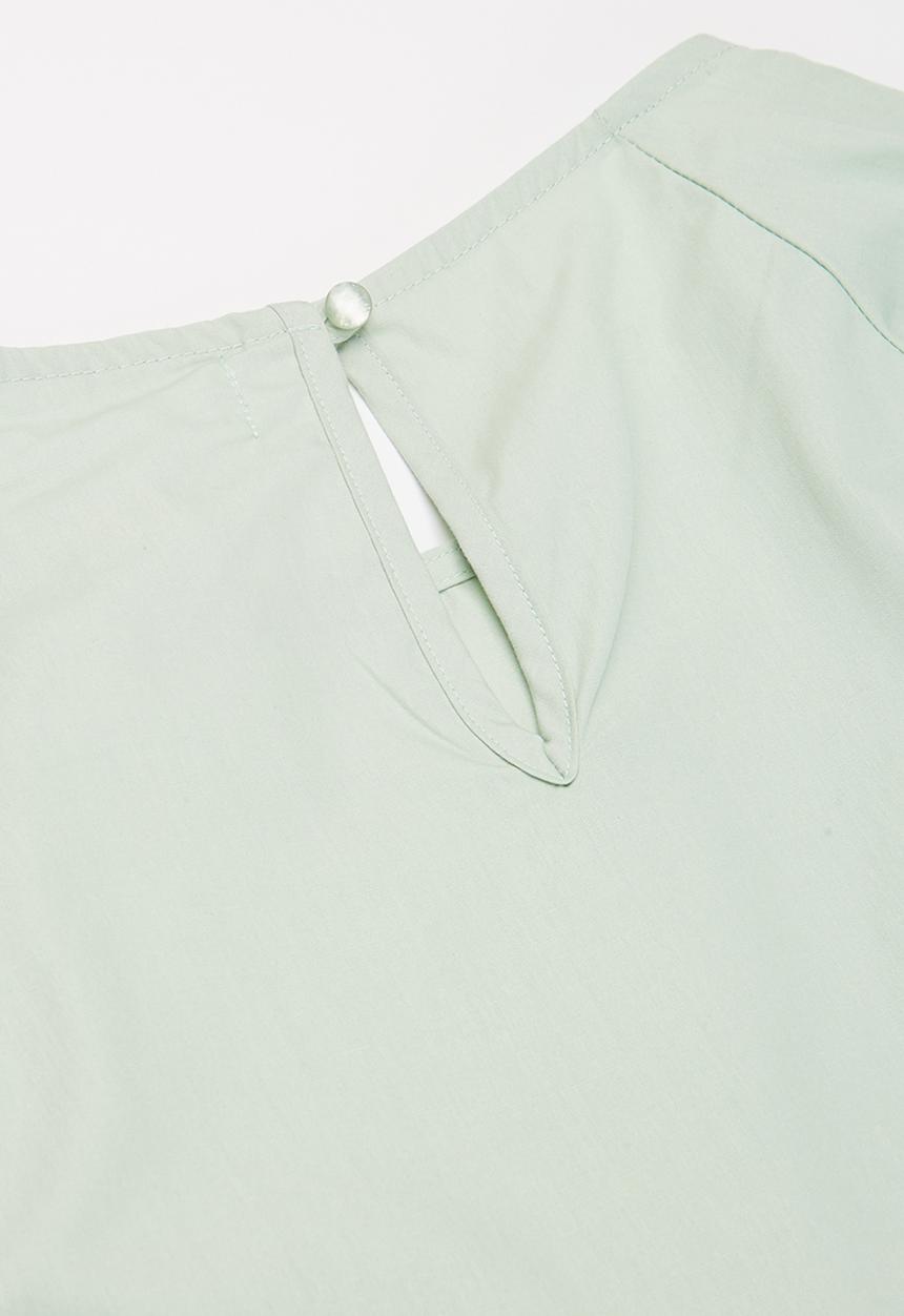 Superbalist - Girls puff sleeve tiered dress - green