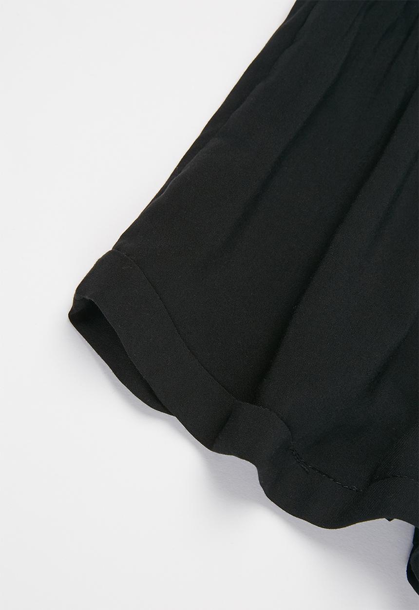 Rebel Republic - Girls elasticated waistband shorts - black