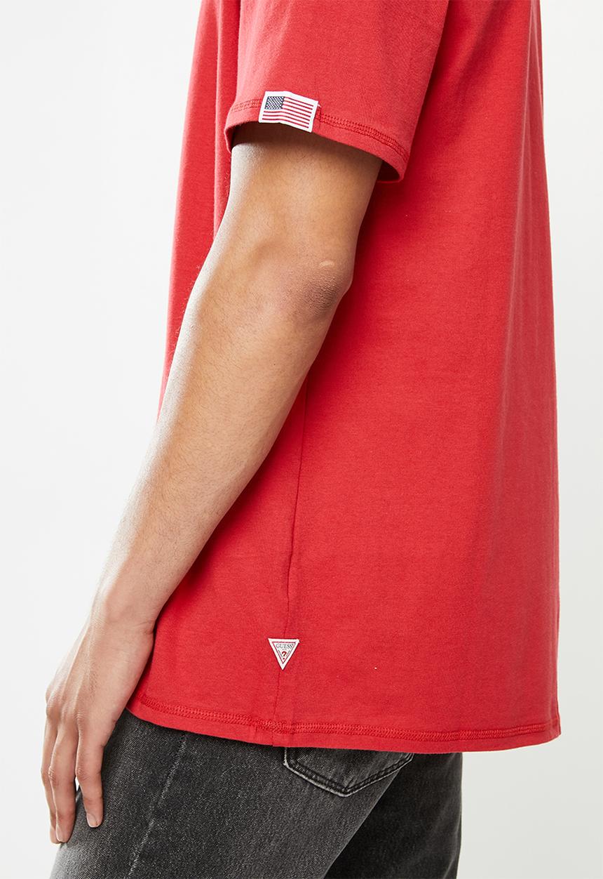 GUESS - Guess ss g print tee - red