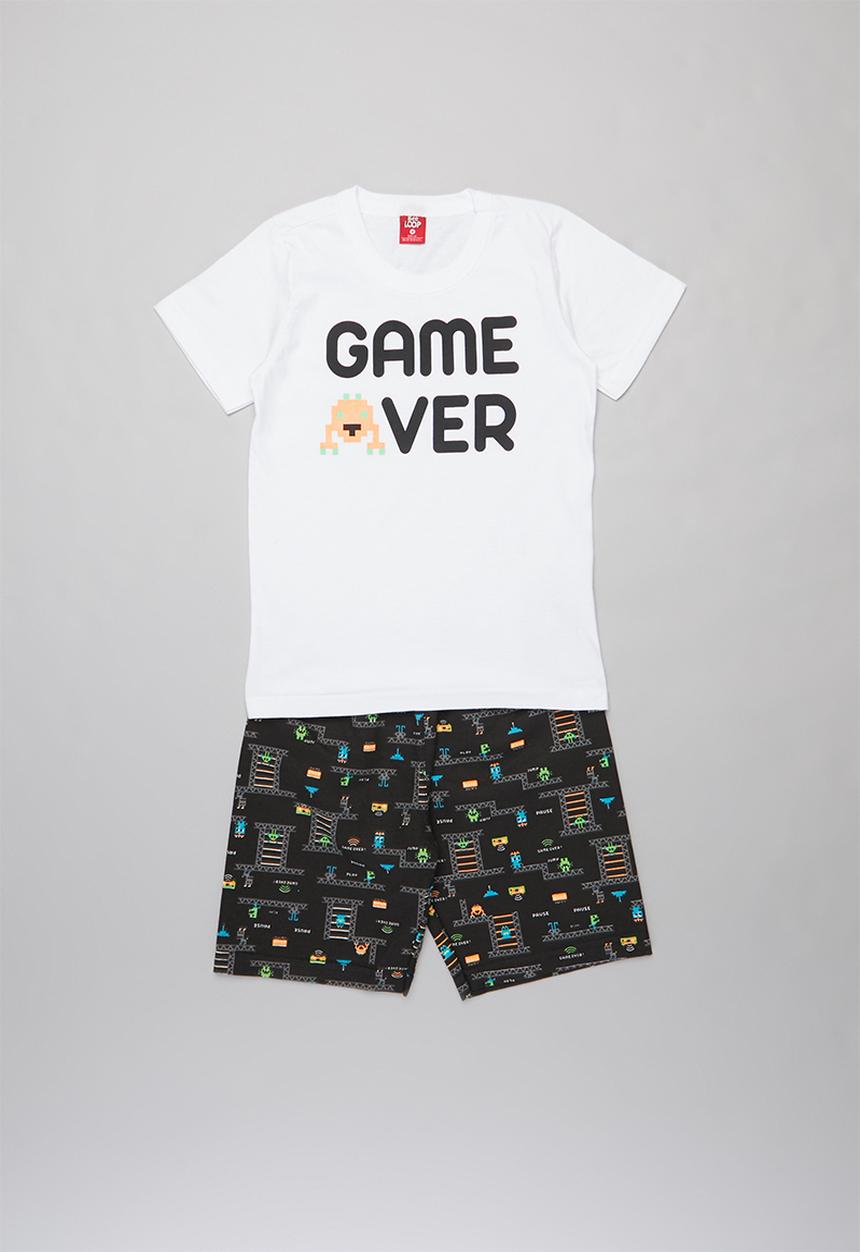 Bee Loop - Boys printed tee & sweat shorts set - multi 