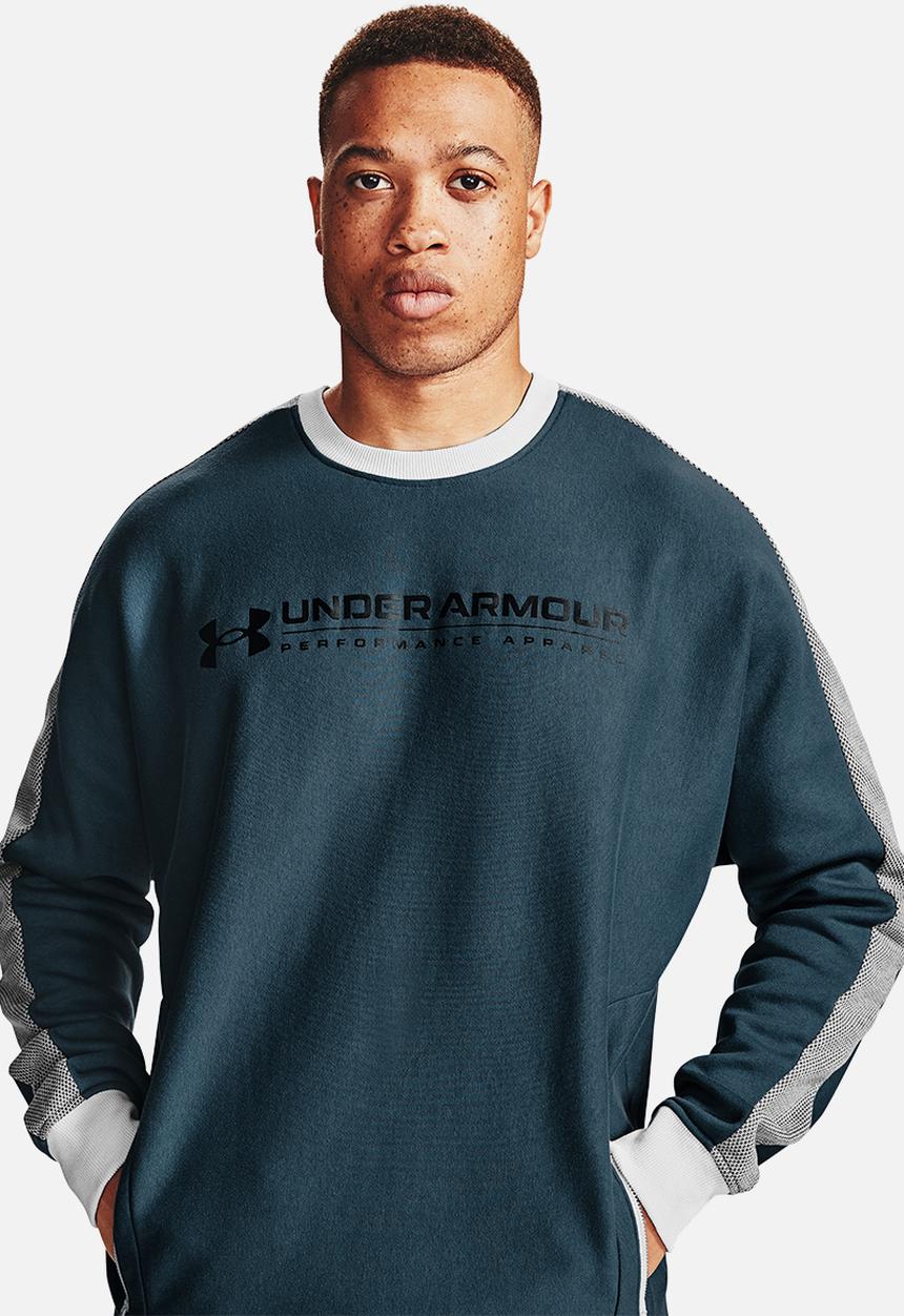Under Armour - Ua rival fleece amp crew - teal
