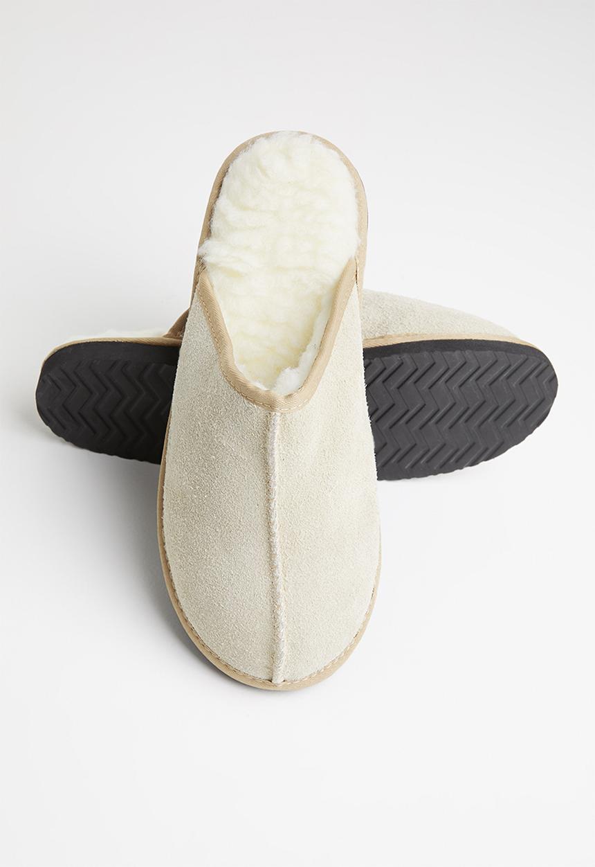 Karu - Mule suede wool inner slipper - sand