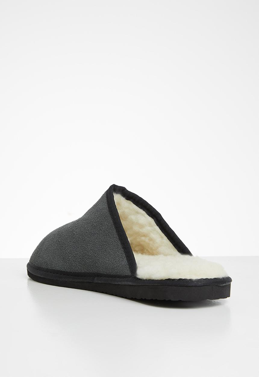 Karu - Mule suede wool inner slipper - dark grey