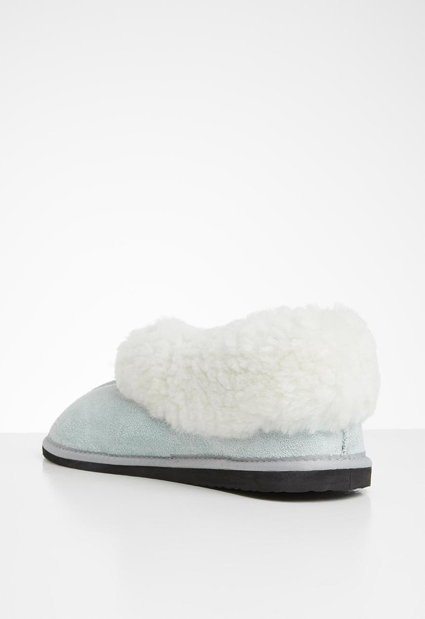 Karu - Cosy suede wool inner slipper - grey