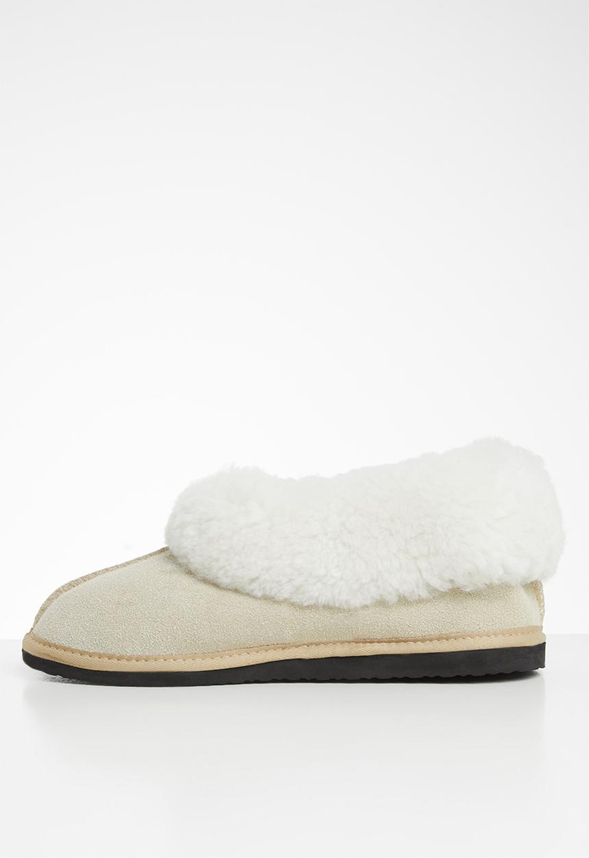 Karu - Cosy suede wool inner slipper - sand