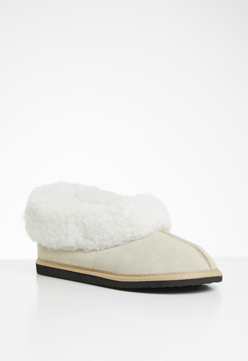 Karu - Cosy suede wool inner slipper - sand