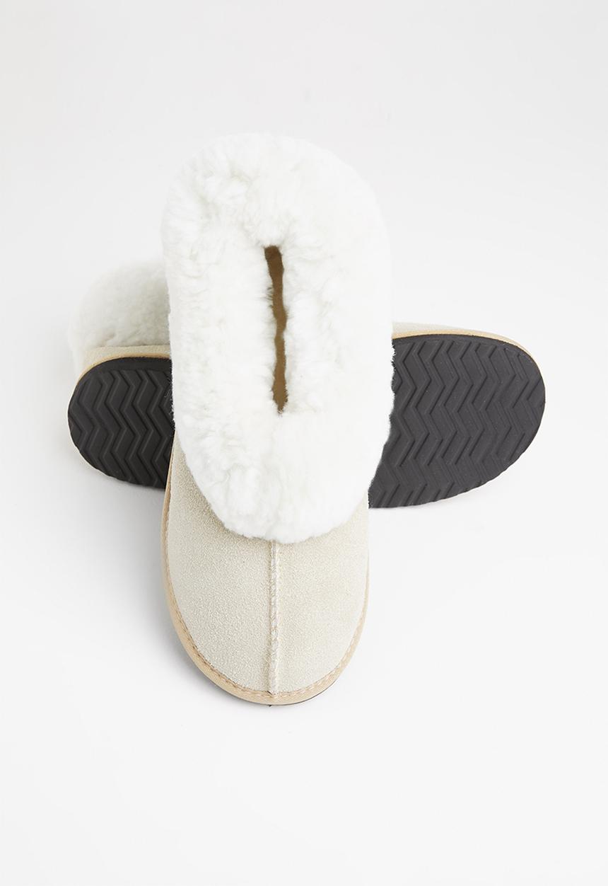 Karu - Cosy suede wool inner slipper - sand