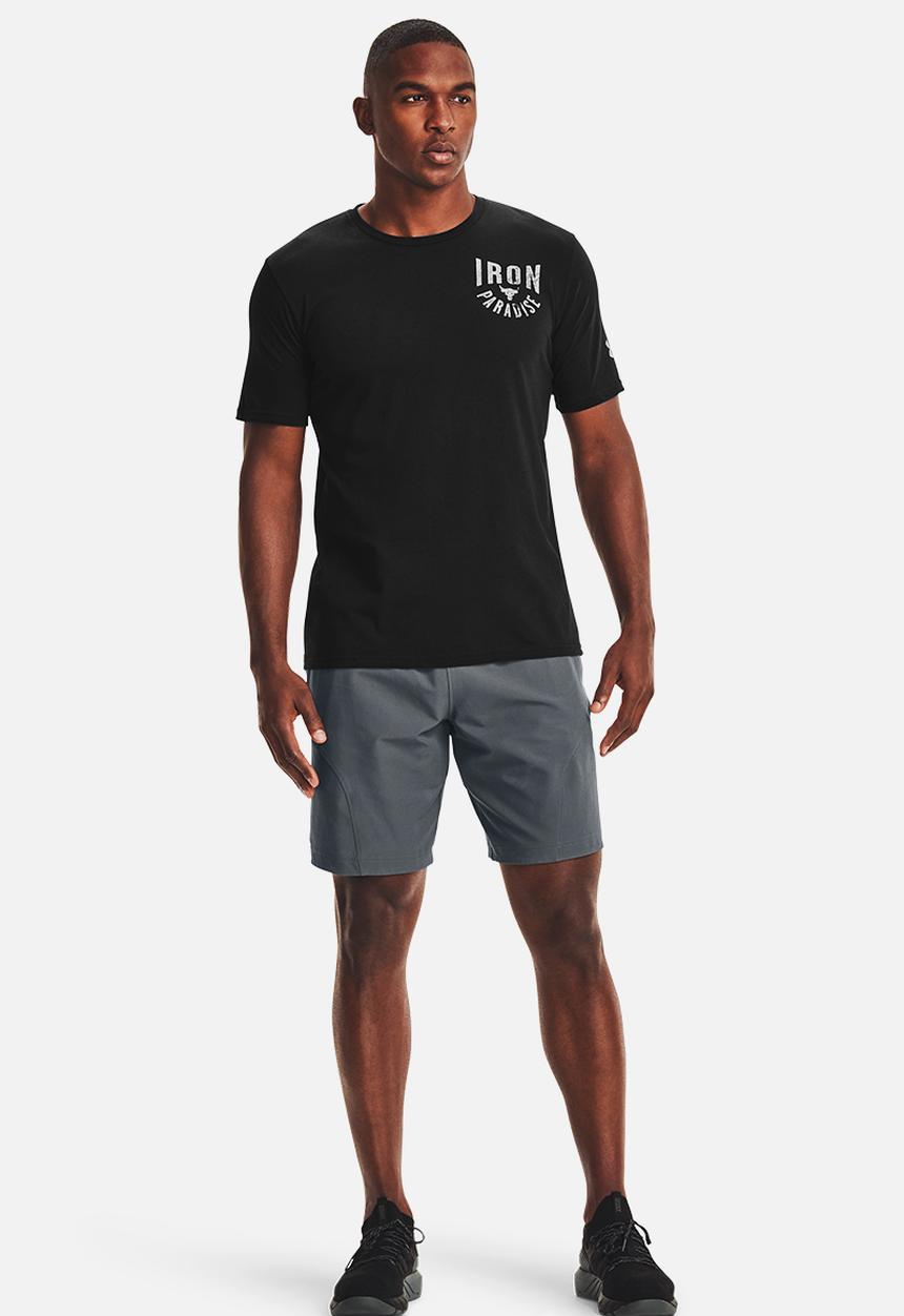 Under Armour - Ua project rock iron paradise short sleeve - black