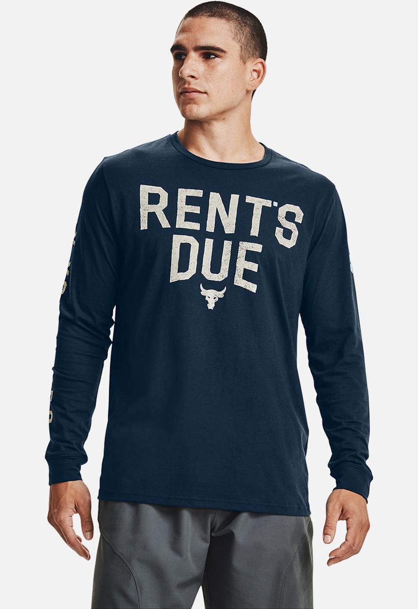 Under Armour - Ua project rock rents due lifestyle tee - navy