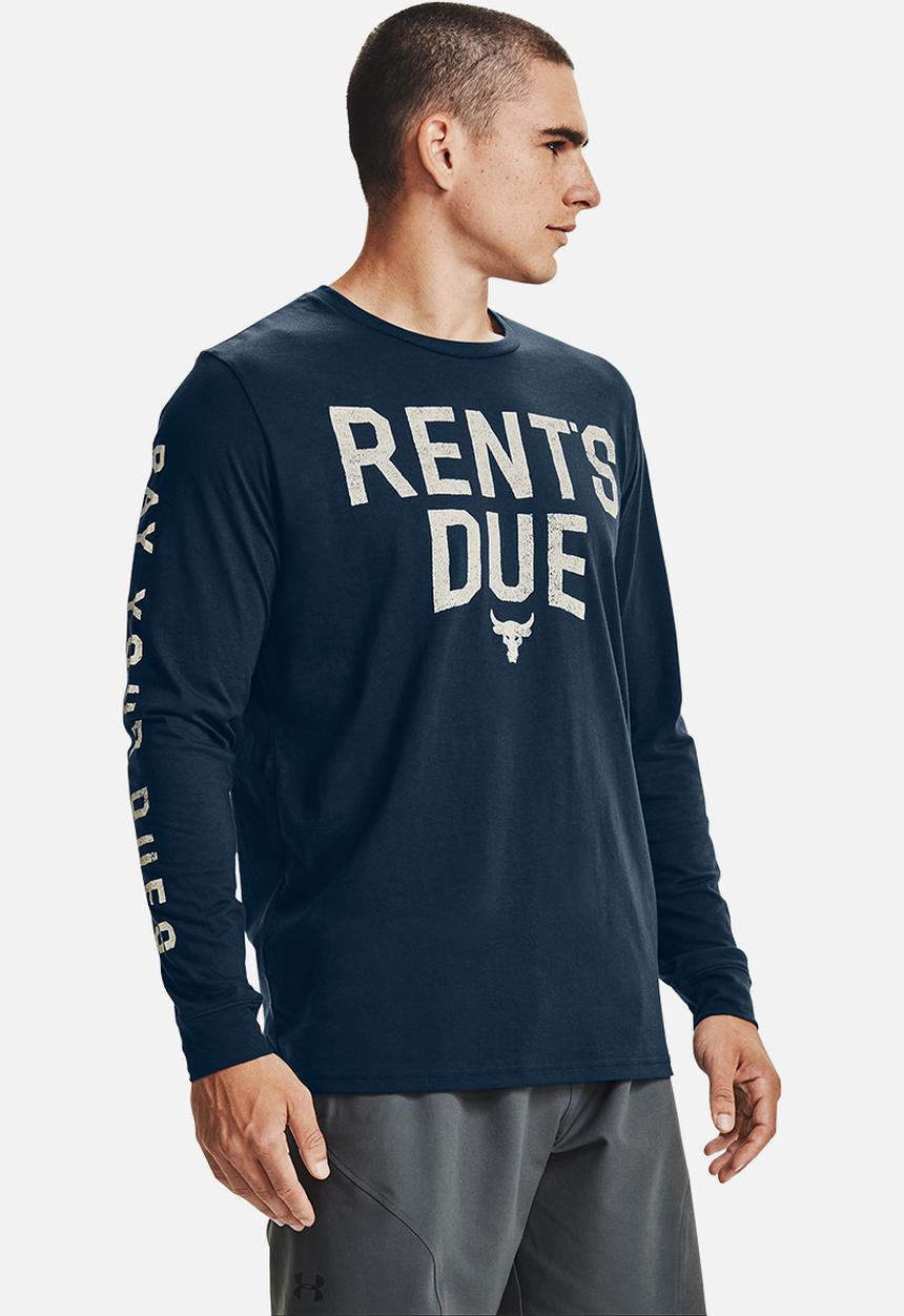 Under Armour - Ua project rock rents due lifestyle tee - navy