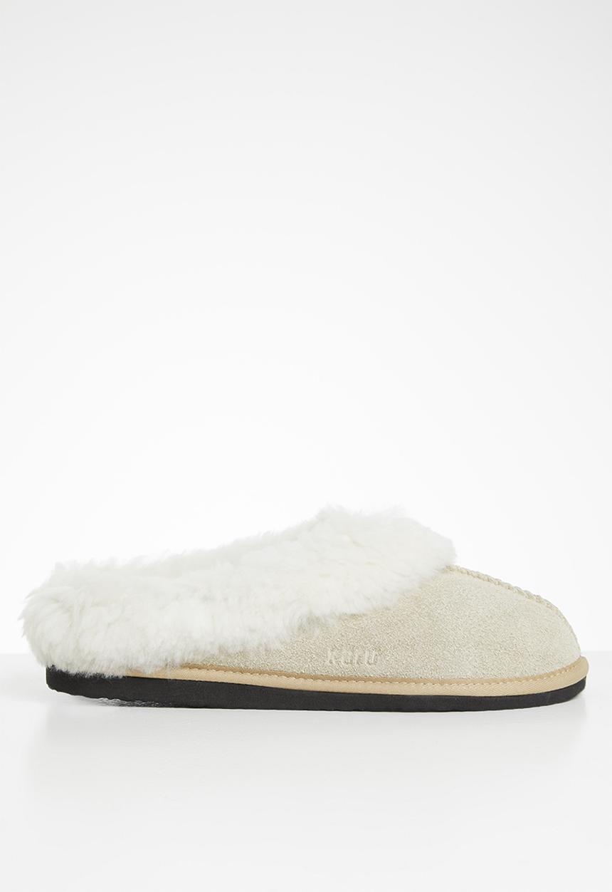 Karu - Sleek suede wool inner slipper - sand