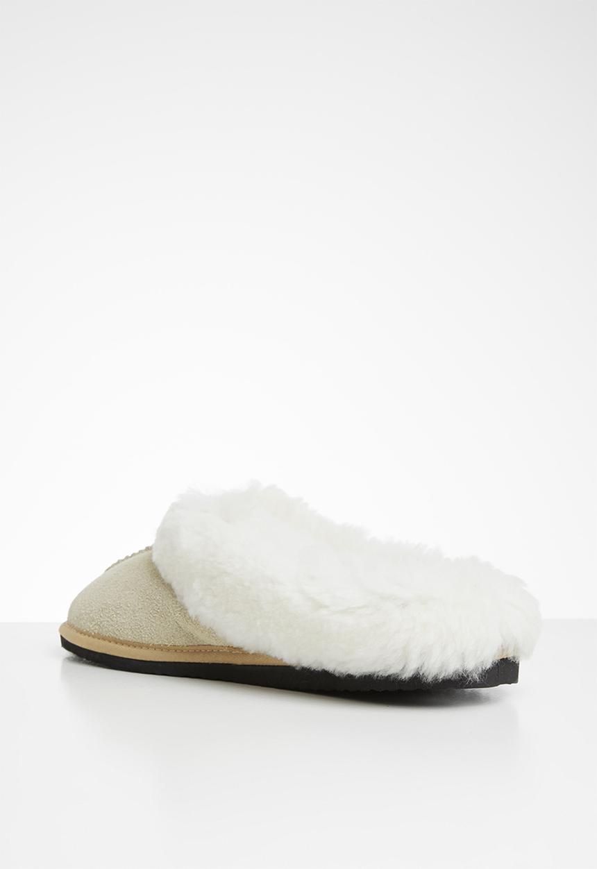 Karu - Sleek suede wool inner slipper - sand
