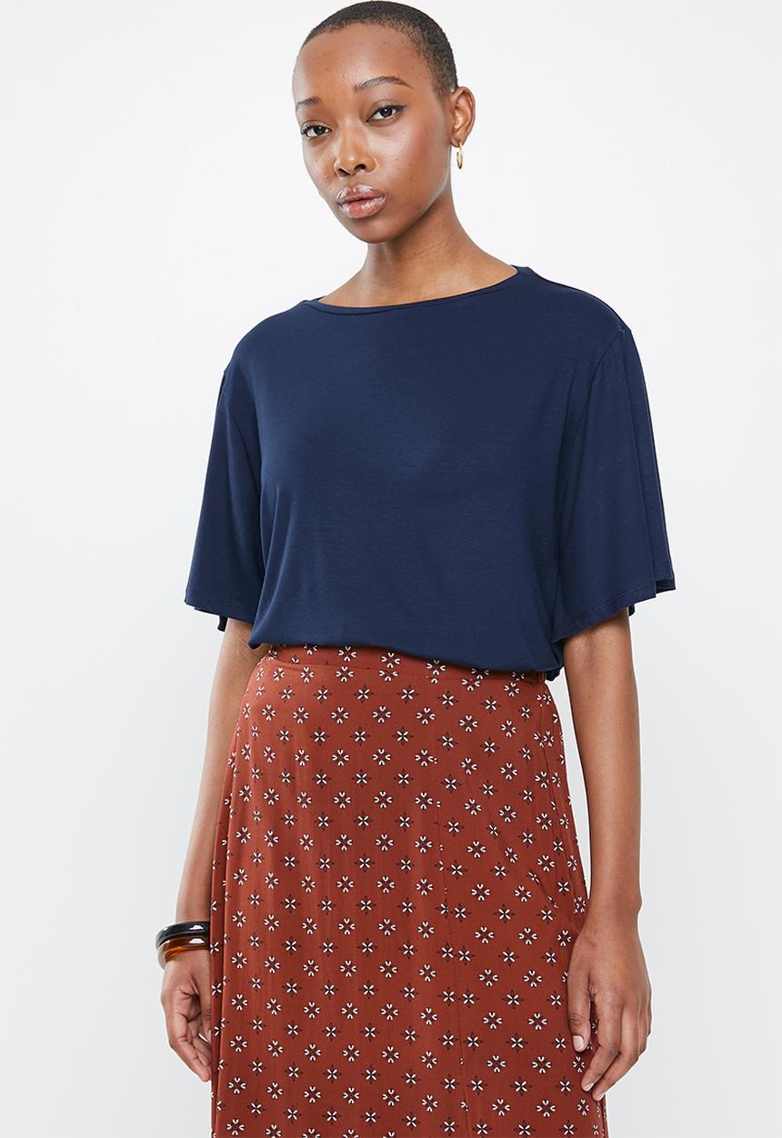 edit - Batwing loose fit tee - navy