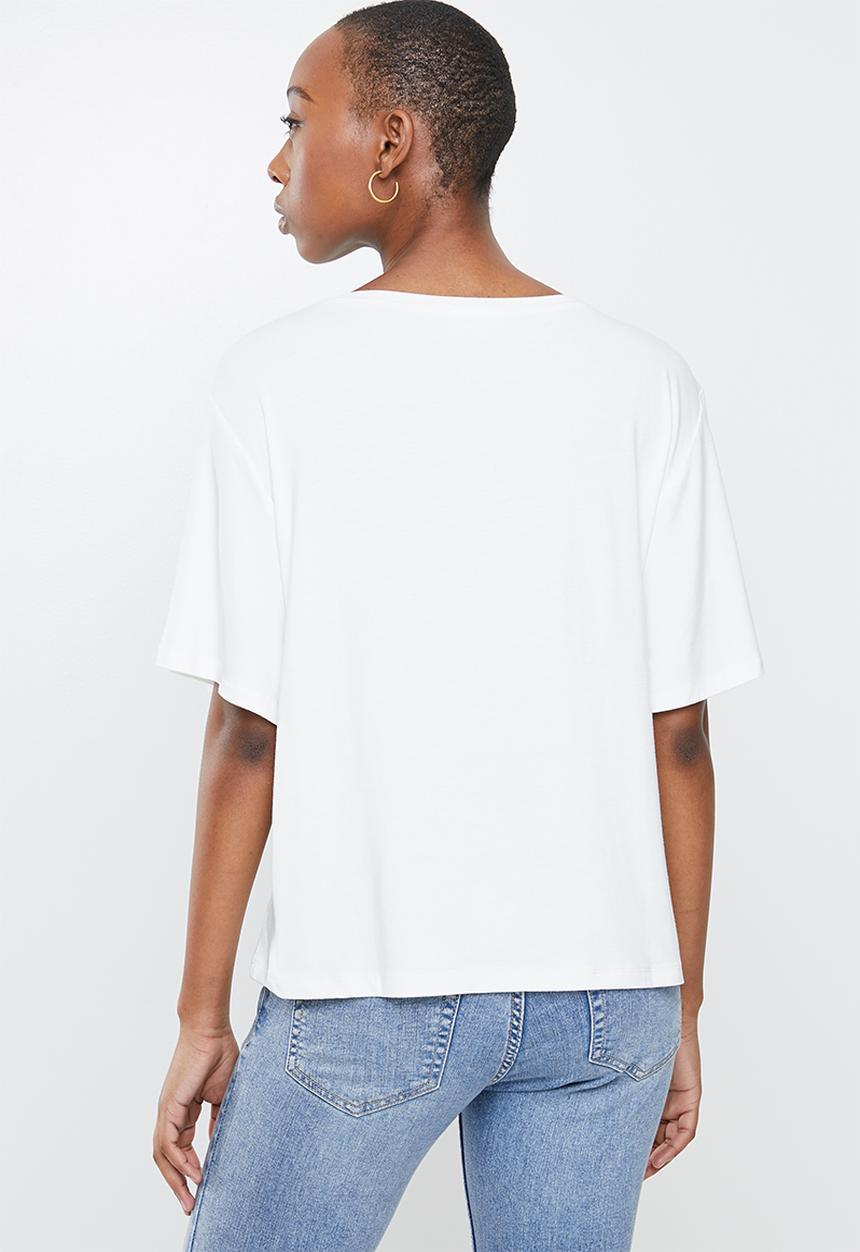 edit - Batwing loose fit tee - milk