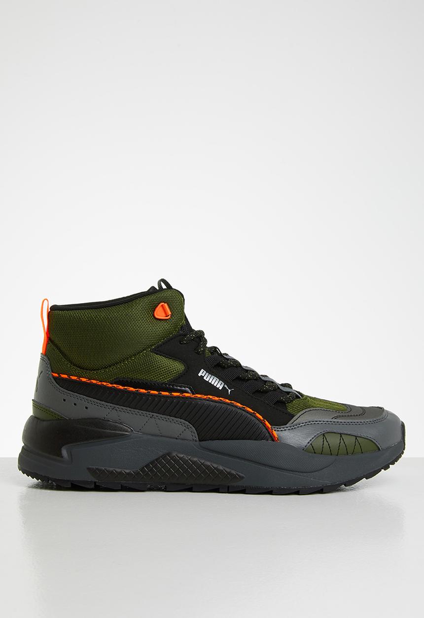 PUMA - X-ray 2 square mid wtr - forest night-puma black-dark shadow-ultra orange
