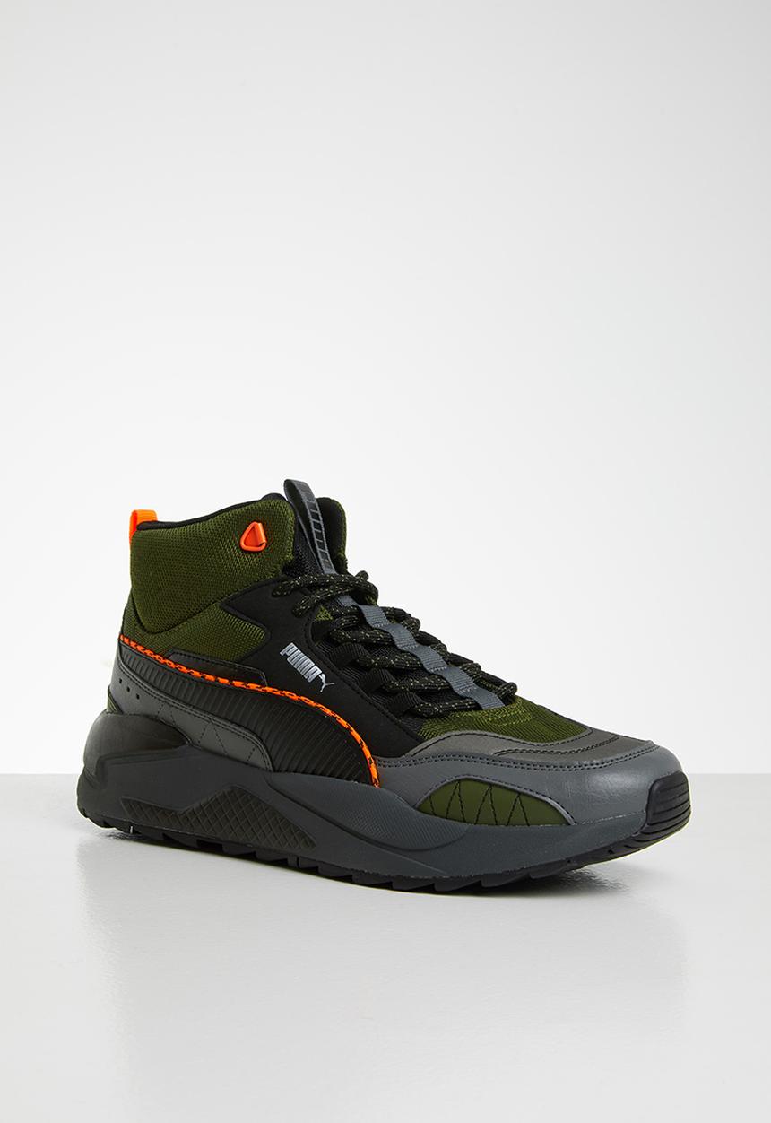 PUMA - X-ray 2 square mid wtr - forest night-puma black-dark shadow-ultra orange