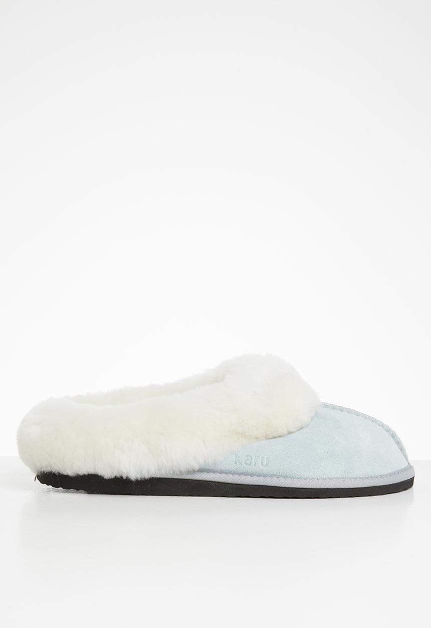 Karu - Sleek suede wool inner slipper - grey
