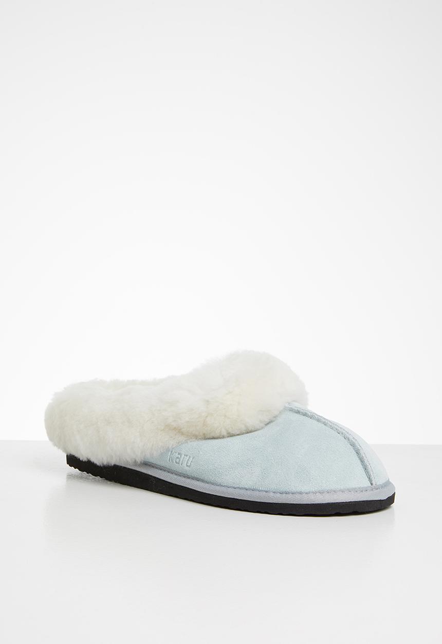 Karu - Sleek suede wool inner slipper - grey