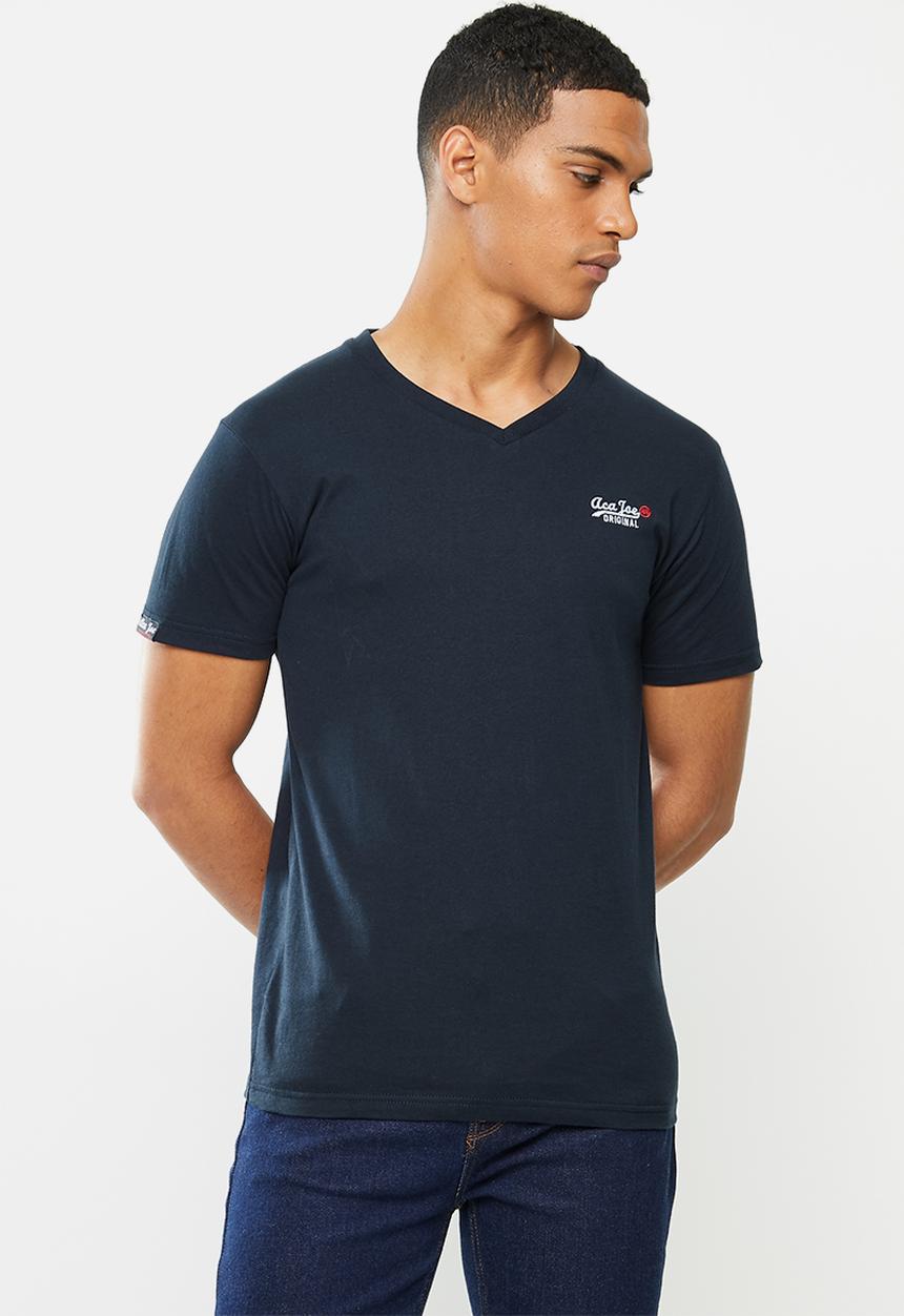 Aca Joe - Aca joe v-neck T-shirt - navy