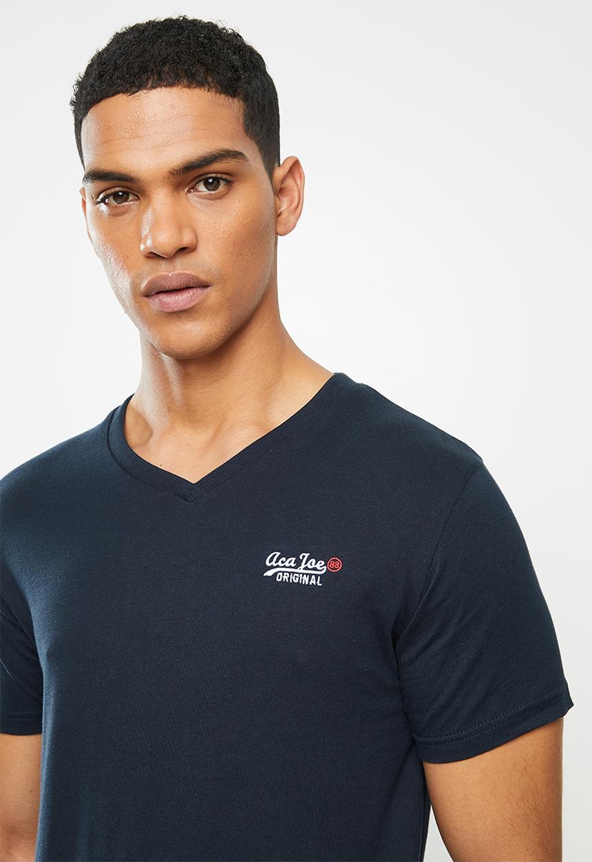 Aca Joe - Aca joe v-neck T-shirt - navy