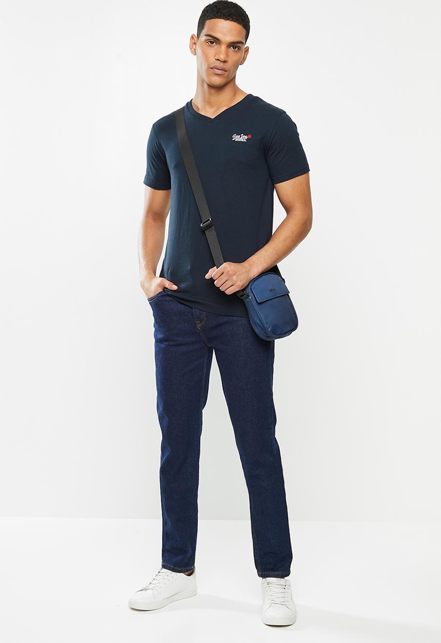 Aca Joe - Aca joe v-neck T-shirt - navy