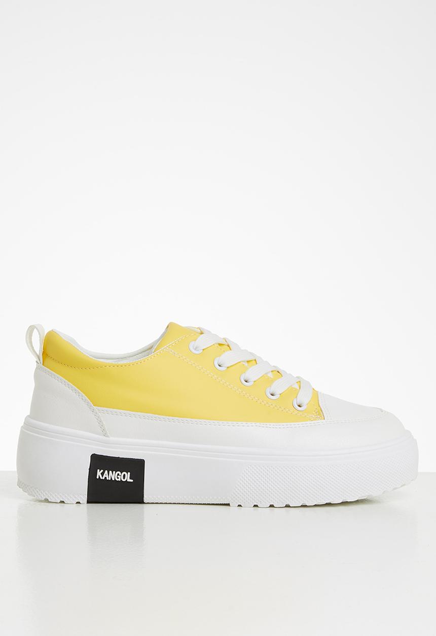 KANGOL - Sasa sneaker - white & yellow