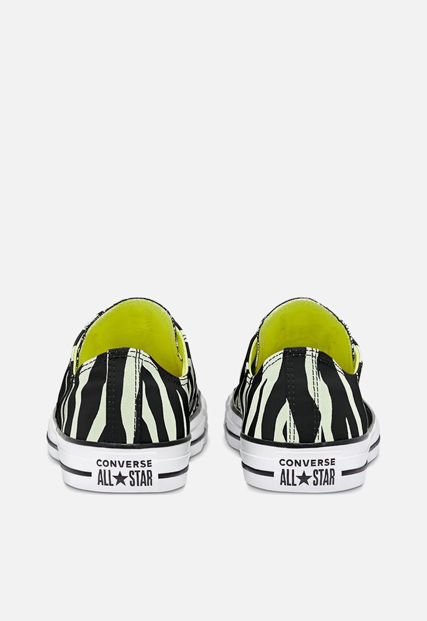 Converse - Chuck taylor all star glow-in-the-dark archive print ox - black/glow in the dark/white - archive print - gitd