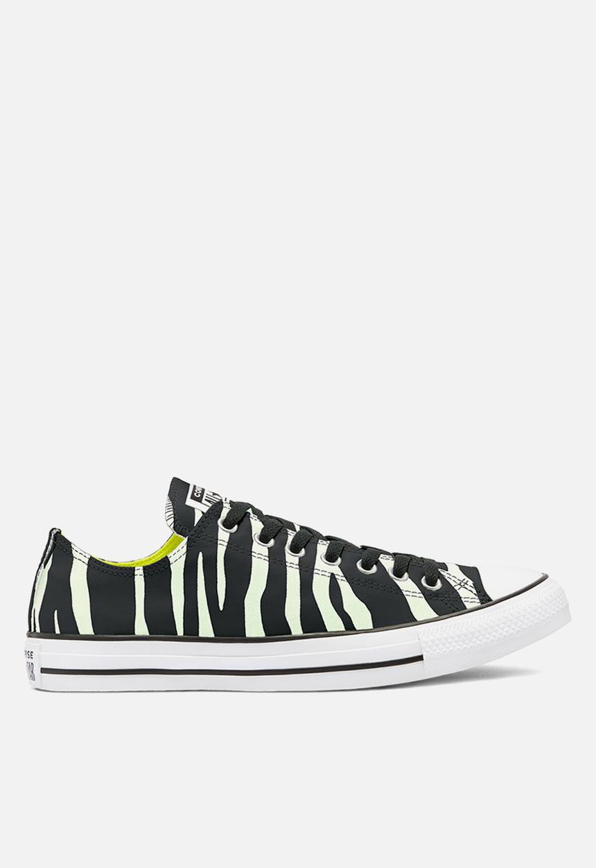Converse - Chuck taylor all star glow-in-the-dark archive print ox - black/glow in the dark/white - archive print - gitd
