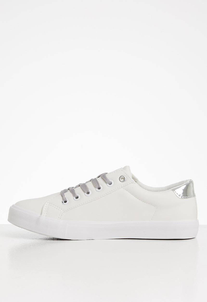 Miss Black - Golden sneaker - silver & white 