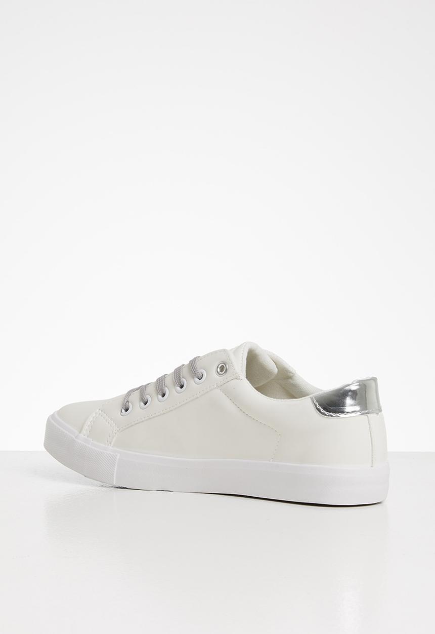 Miss Black - Golden sneaker - silver & white 