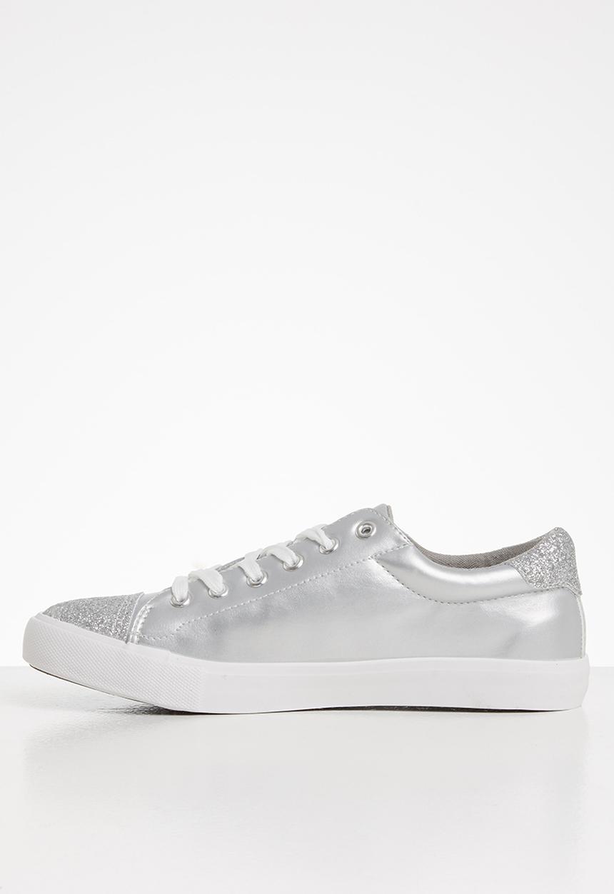 Miss Black - Baker 10 sneaker - silver