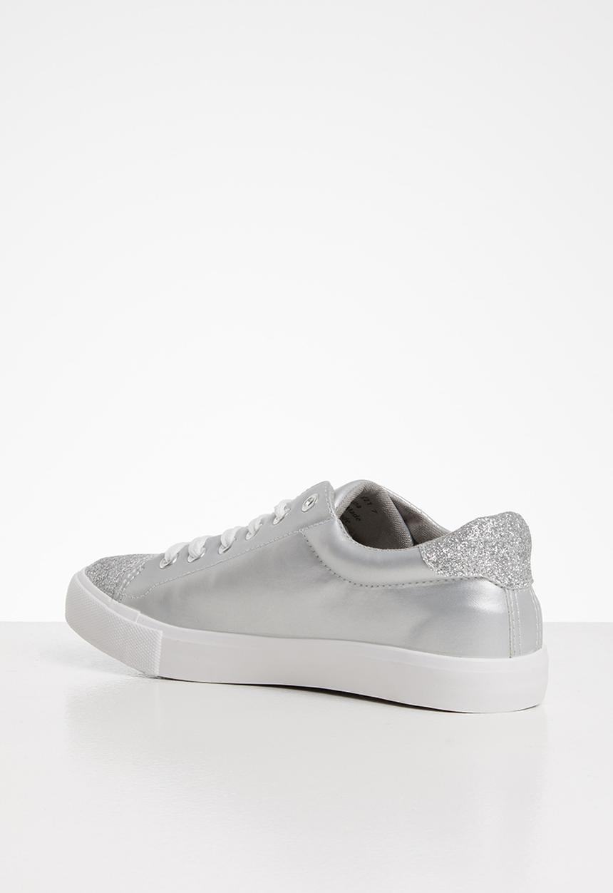 Miss Black - Baker 10 sneaker - silver