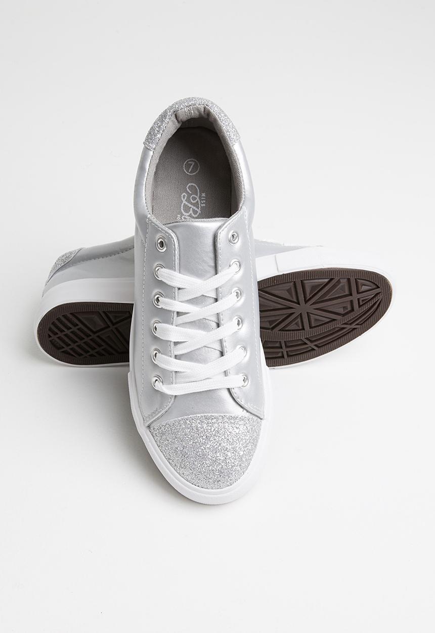 Miss Black - Baker 10 sneaker - silver